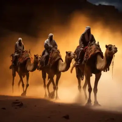 Camel riding in dubai safari