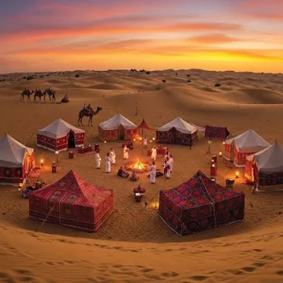 Desert Camp Relaxation