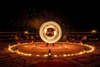 Night Fire Show Desert Safari Dubai